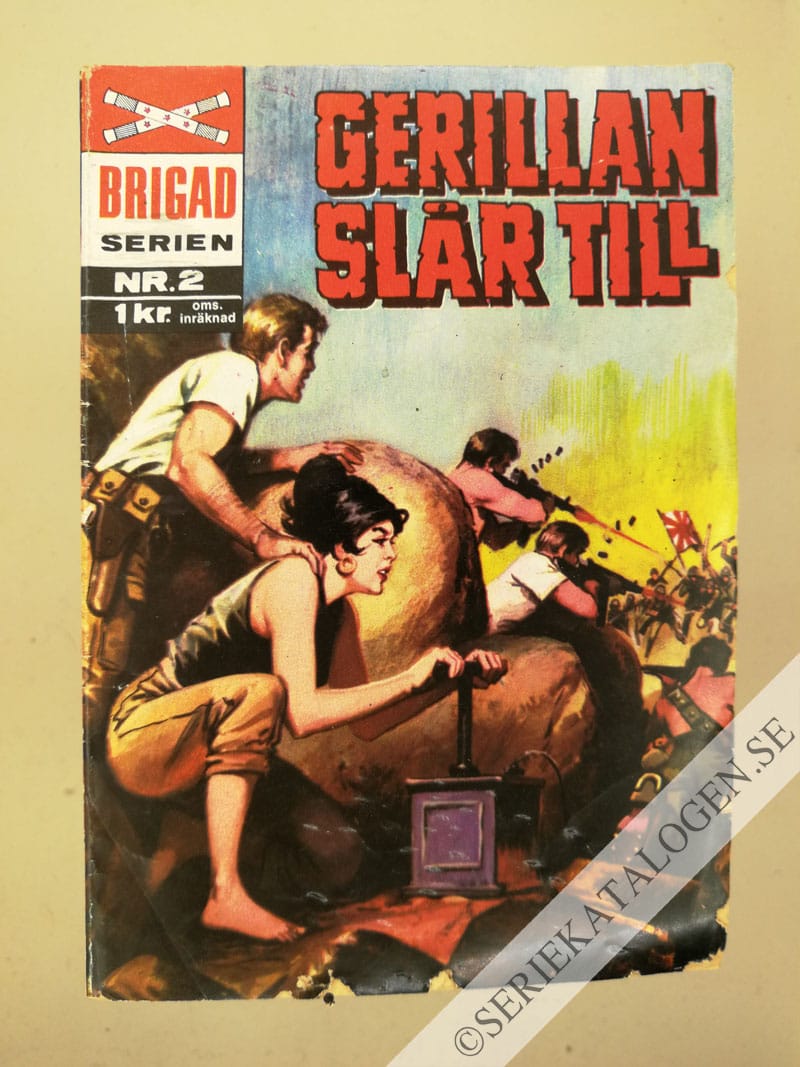 Framsida på Brigadserien Gerillan slår till (1967)