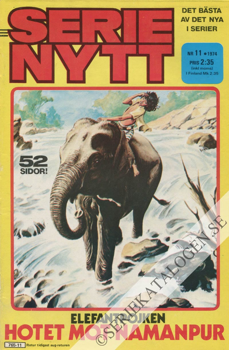 Framsida på Serie-Nytt #11 (1974)
