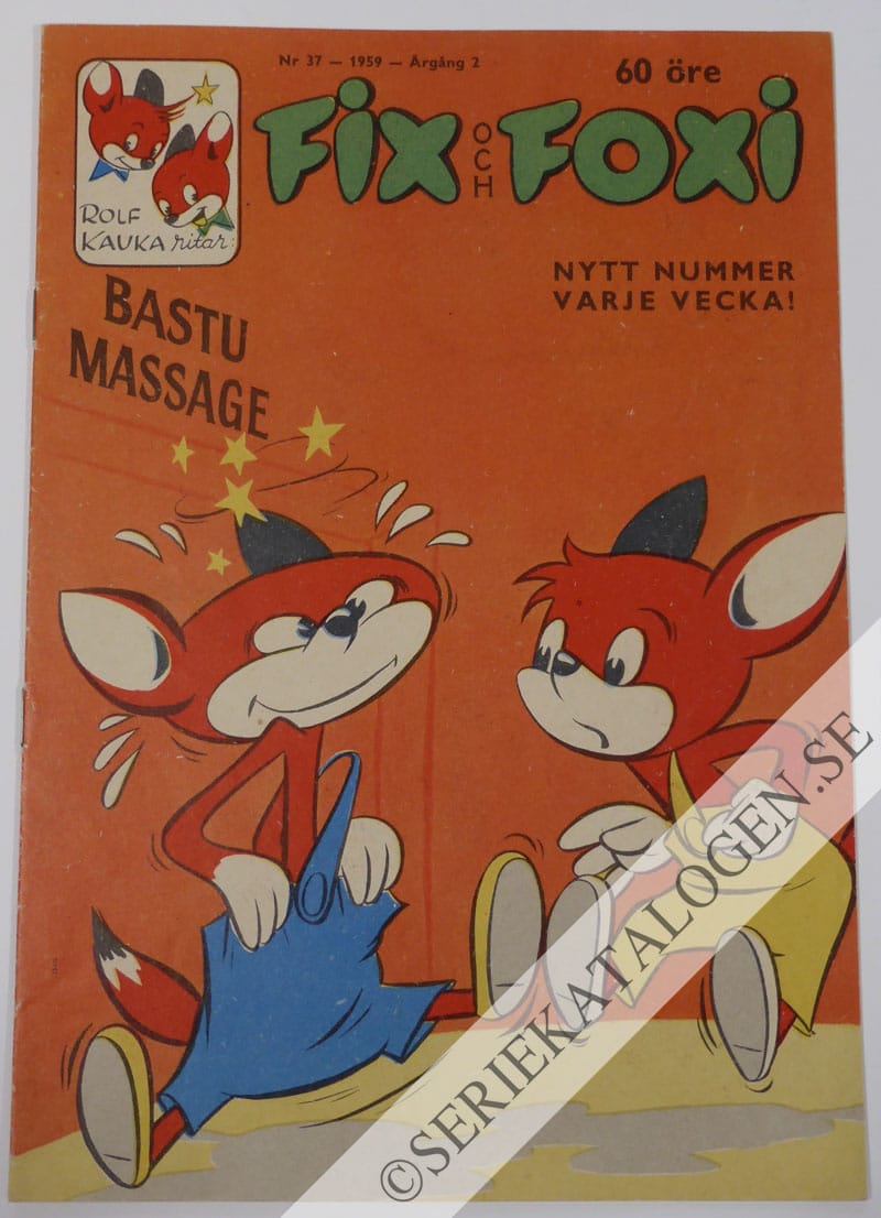 Framsida på Fix och Foxi #37 (1959)
