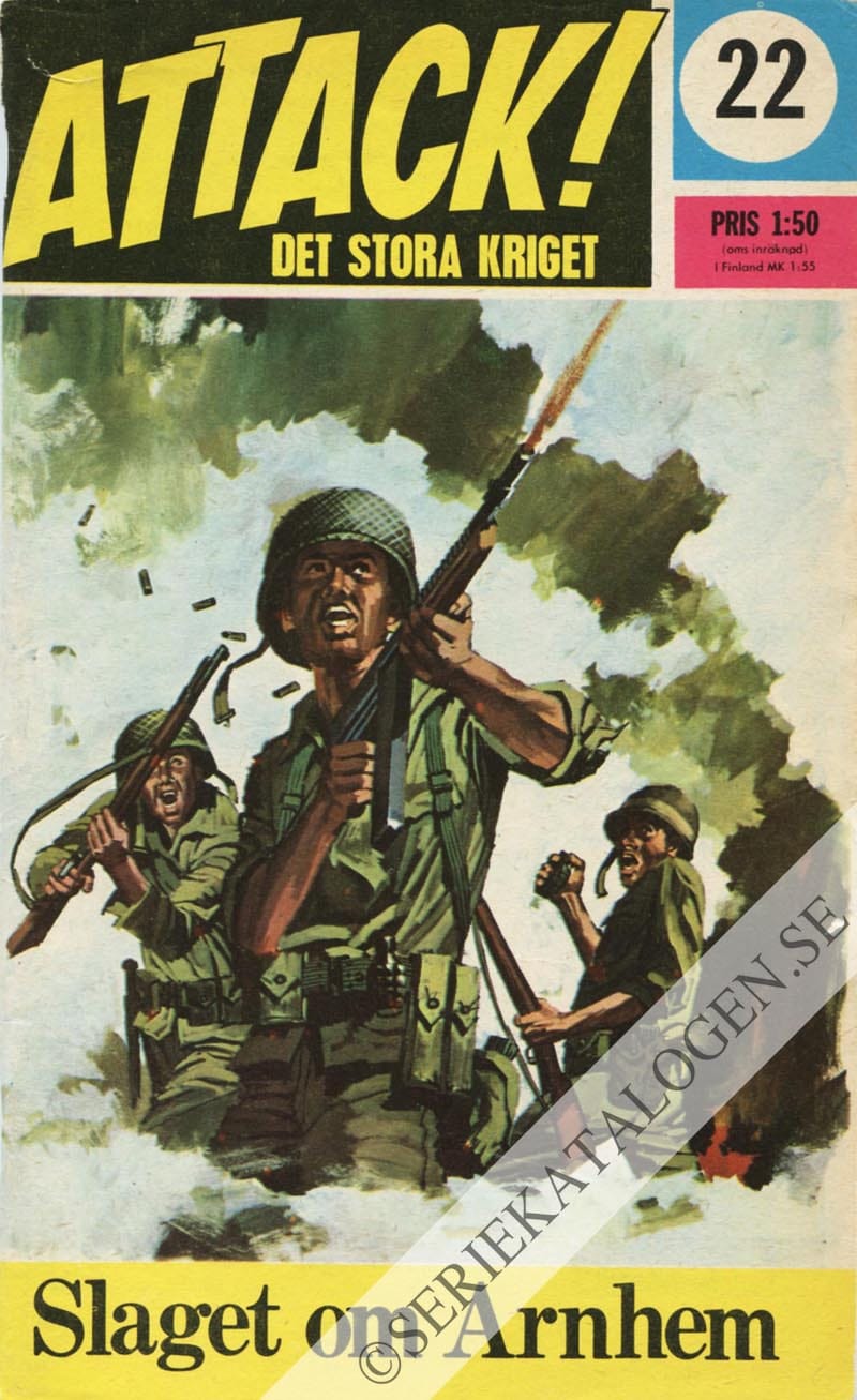 Framsida på Attack Slaget om Arnhem (1967)