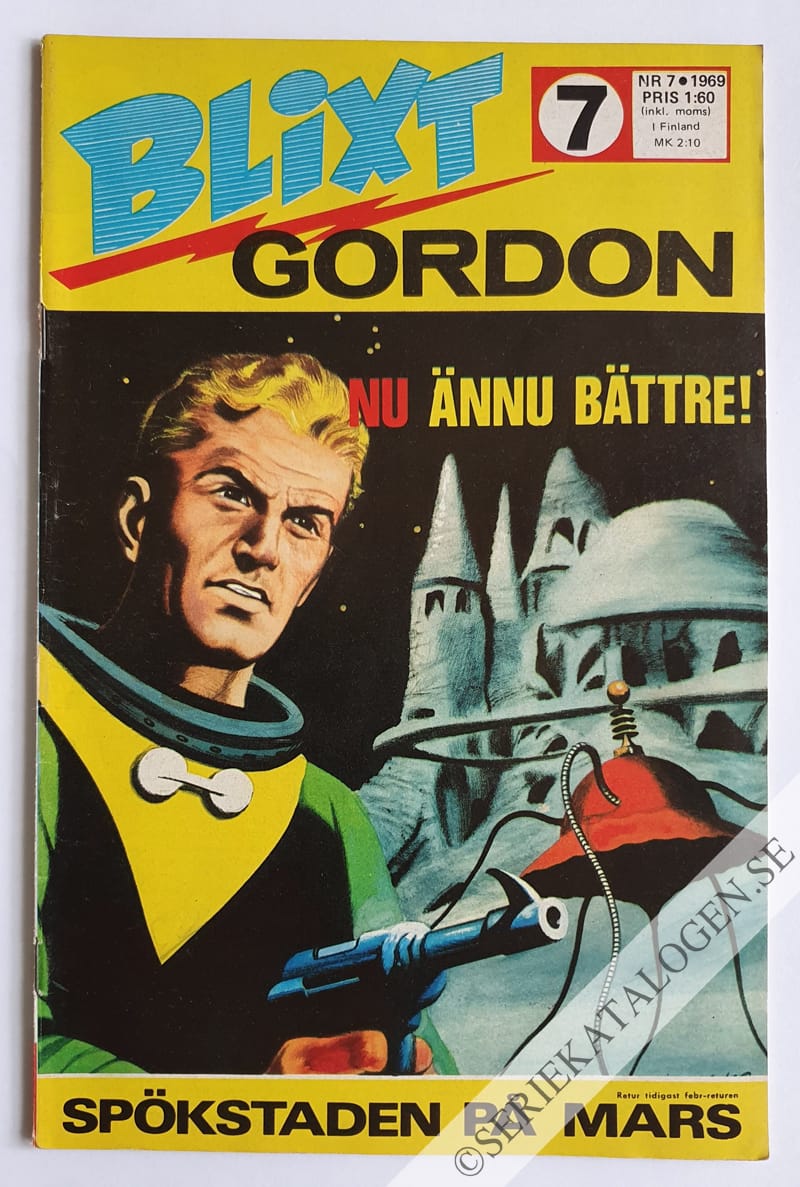Framsida på Blixt Gordon #7 (1969)