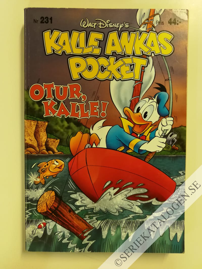 Framsida på Kalle Ankas pocket #231 - Otur, Kalle! (1999)