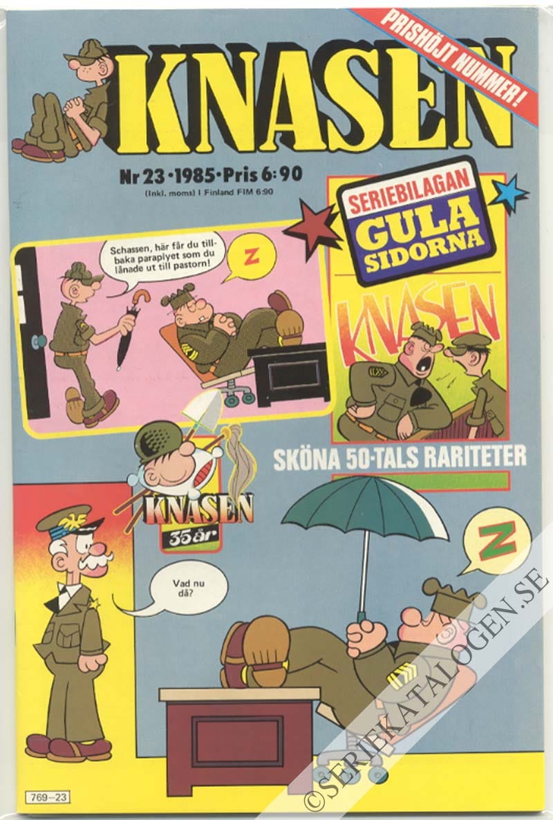 Framsida på Knasen #23 (1985)