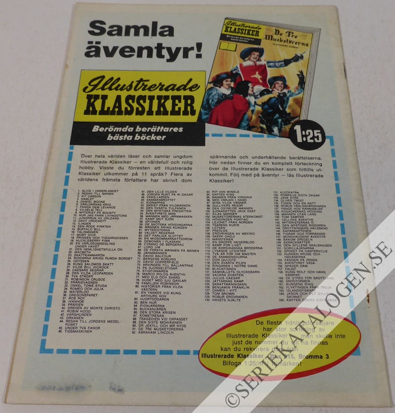 Baksida på Mötet med Ödlan / Spindeln slår till! (1967)