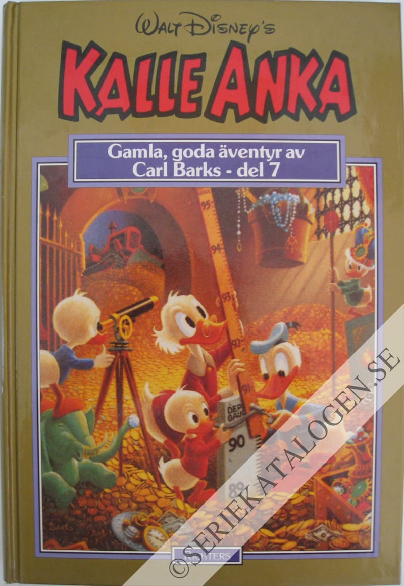 Framsida på Kalle Anka - gamla, goda äventyr av Carl Barks #7 (1990)