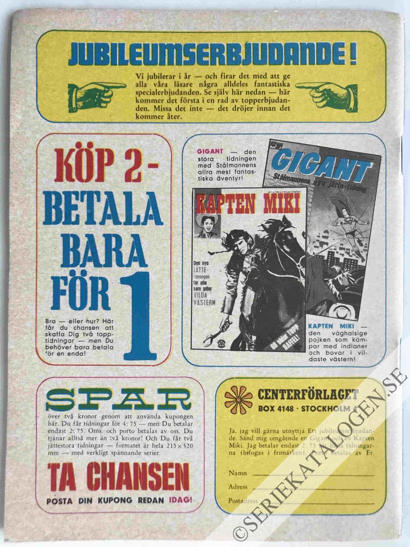 Baksida på Där under lurar döden (1965)
