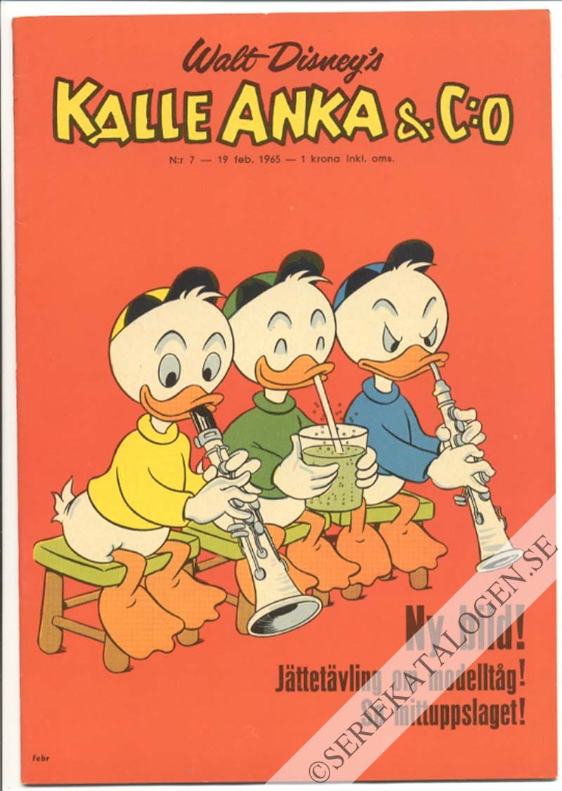 Framsida på Kalle Anka & C:o #7 (1965)