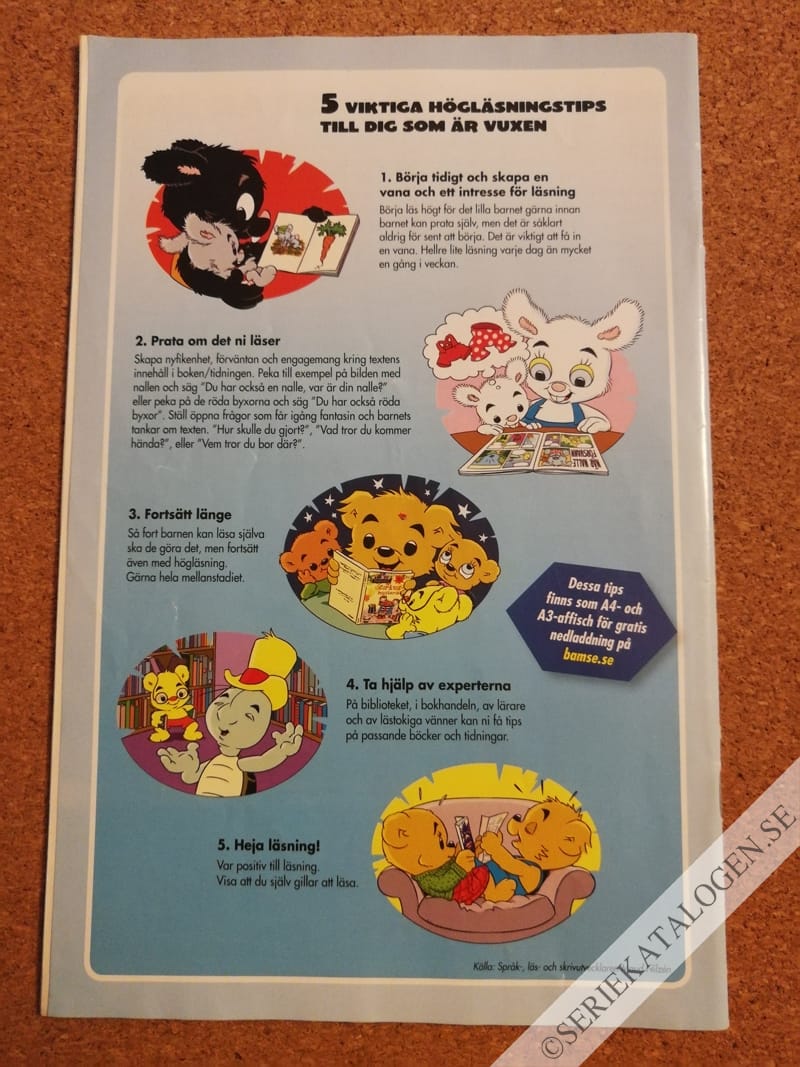 Baksida på Bamse och Luringarna från galna galaxen (2020)