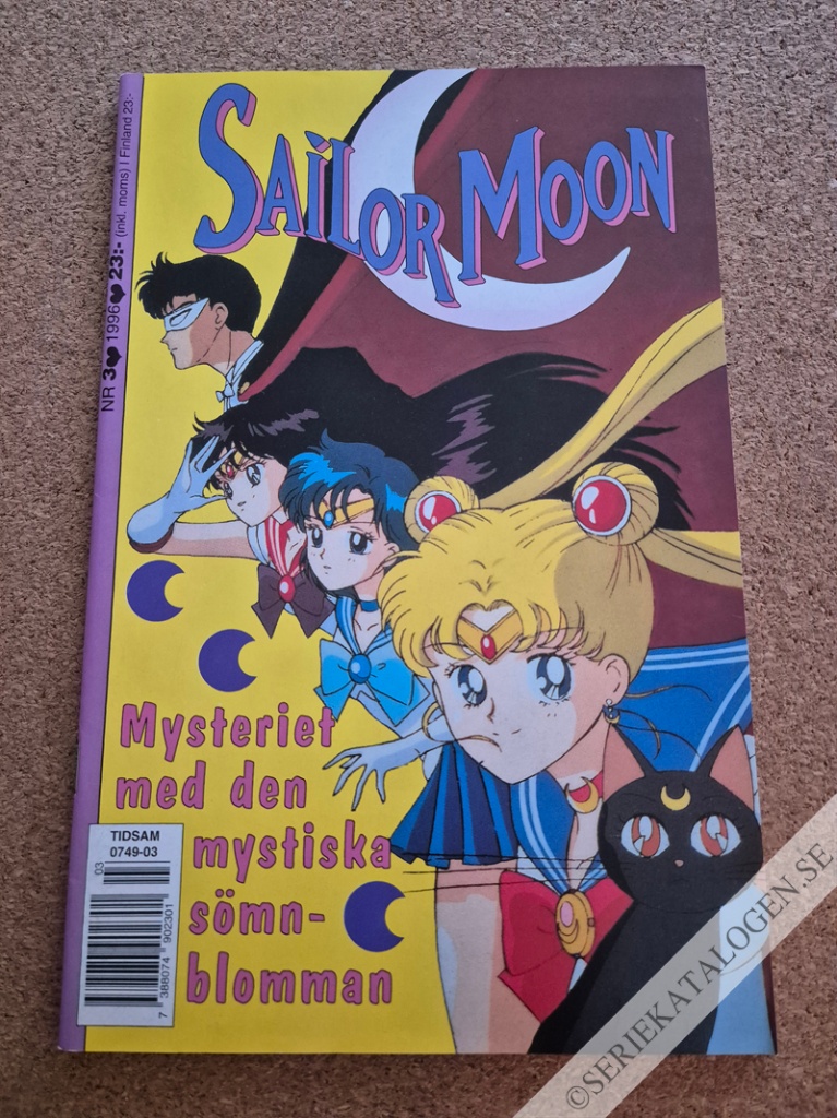 Framsida på Sailor Moon Mysteriet med den mystiska sömnblomman (1996)
