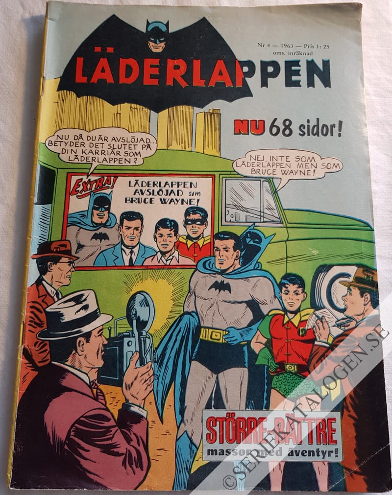 Framsida på Läderlappen och Robin #4 (1963)