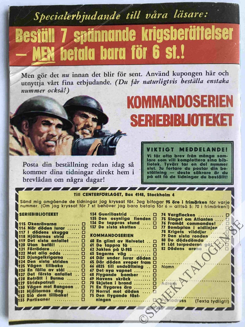 Baksida på Drakarna anfaller (1966)