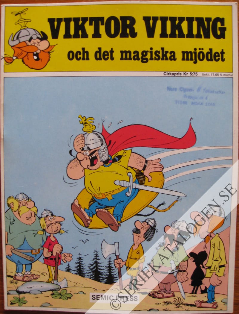 Framsida på Trumf-serien Viktor Viking och det magiska mjödet (1971)
