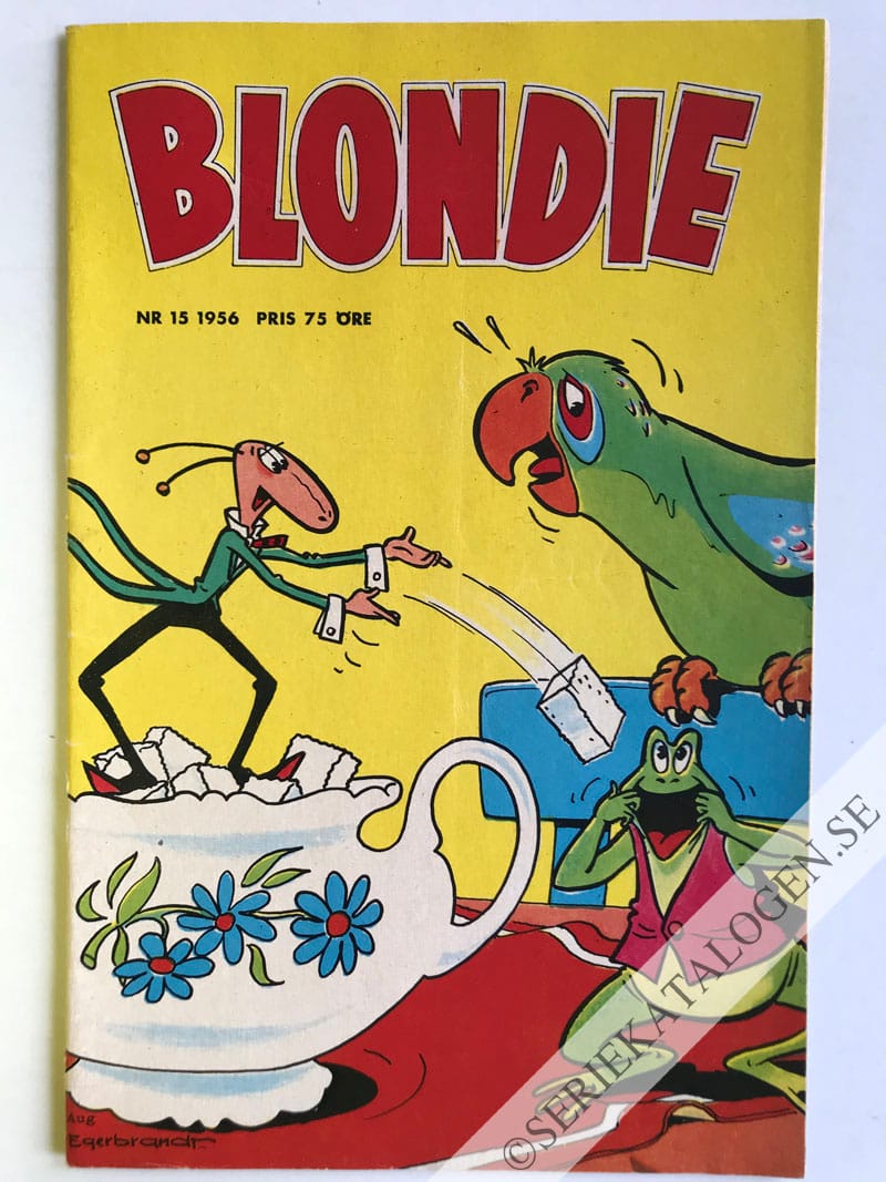 Framsida på Blondie #15 (1956)