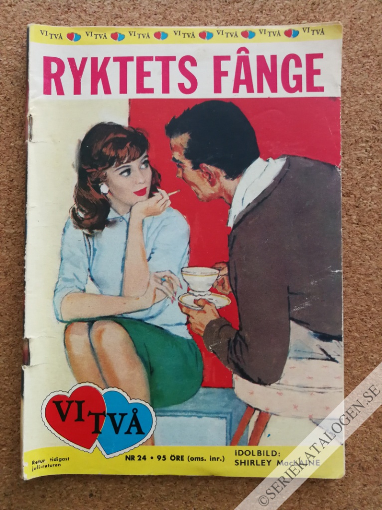 Framsida på Vi två-biblioteket #24 - Ryktets fånge (1962)