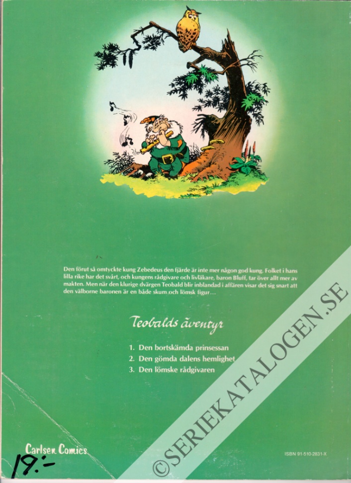Baksida på Den lömske rådgivaren (1982)