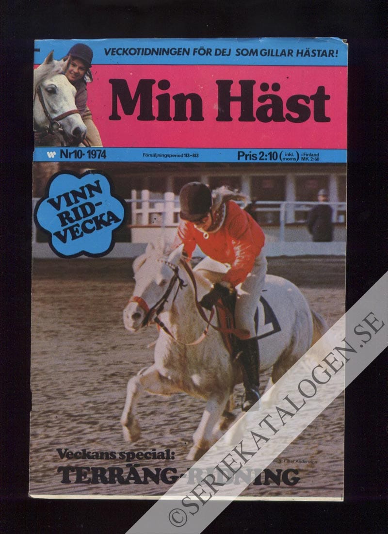 Framsida på Min häst #10 (1974)