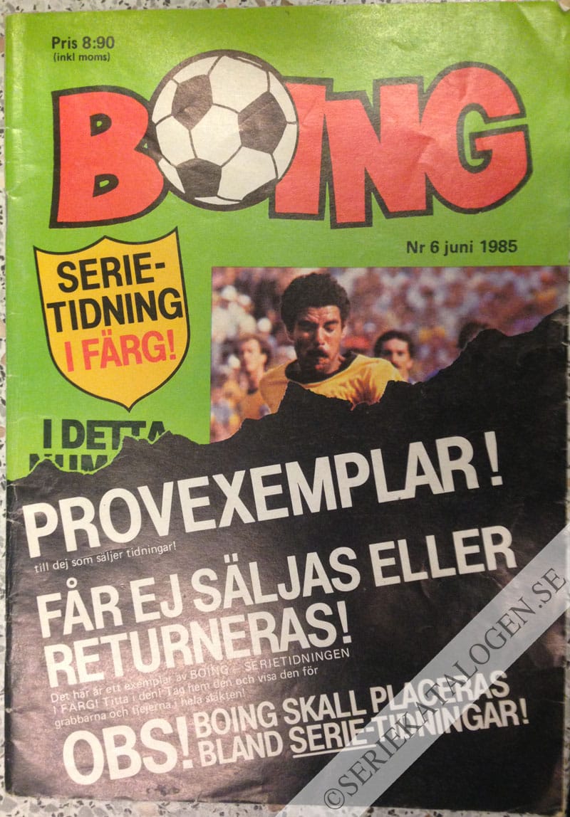Framsida på Boing #6 (1985) (variant)