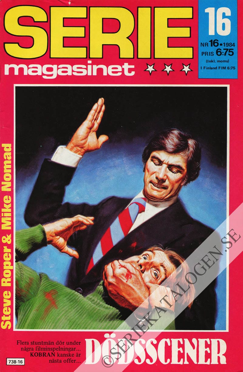 Framsida på Seriemagasinet #16 (1984)