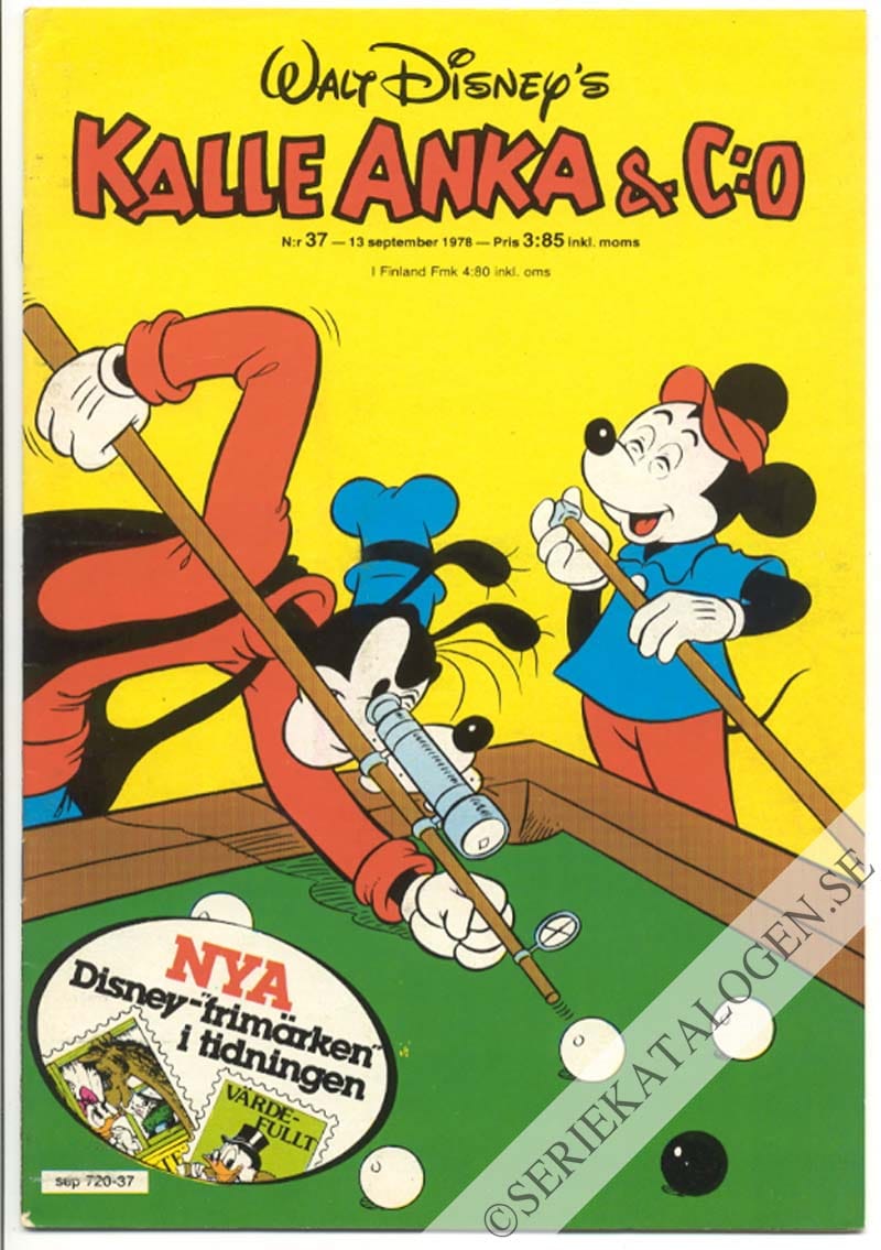 Framsida på Kalle Anka & C:o #37 (1978)