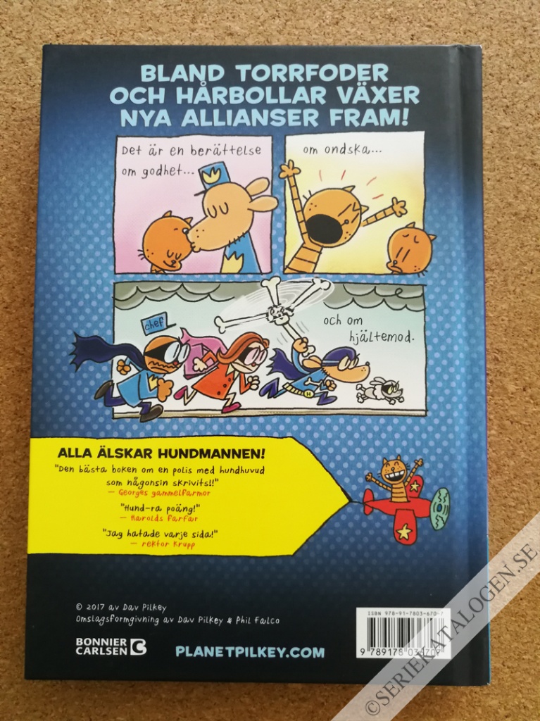 Baksida på Hundmannen och SuperKissen (2021)