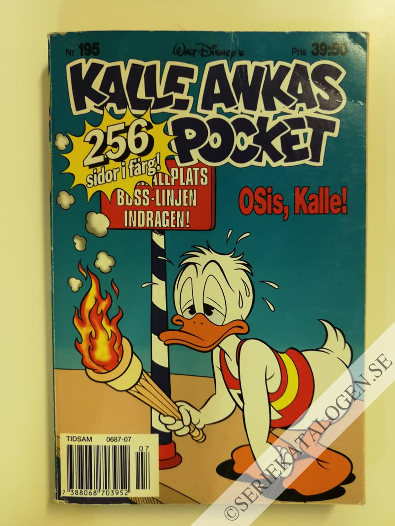 Framsida på Kalle Ankas pocket #195 - OSis, Kalle! (1996)