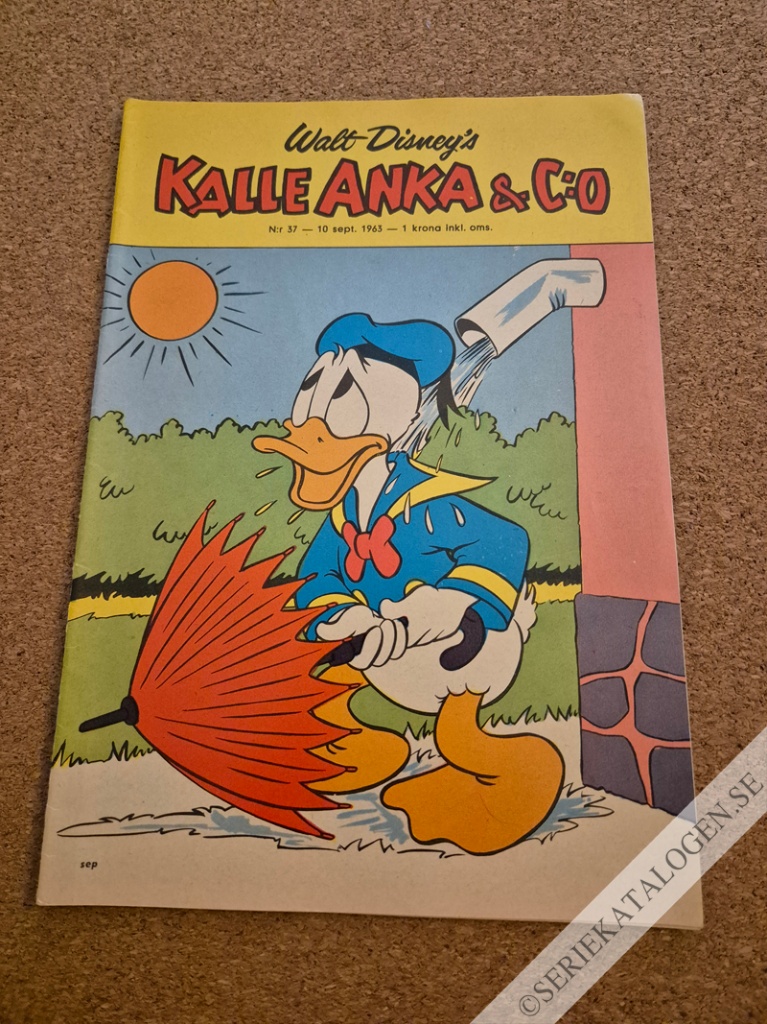 Framsida på Kalle Anka & C:o #37 (1963)