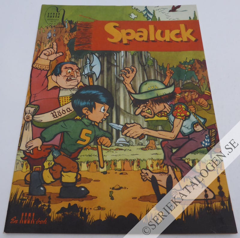 Framsida på ALGAs serietidning Spaluck (1950)