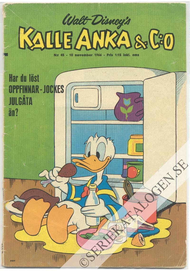 Framsida på Kalle Anka & C:o #45 (1966)