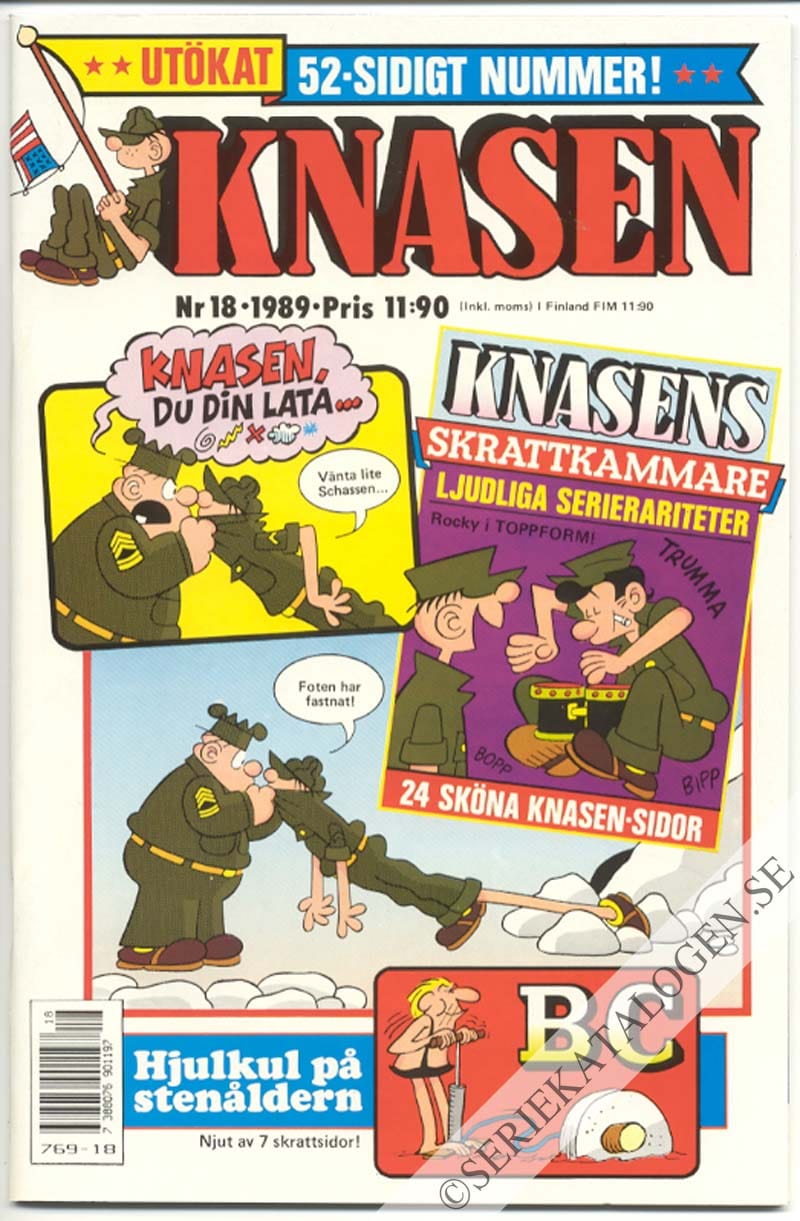 Framsida på Knasen #18 (1989)