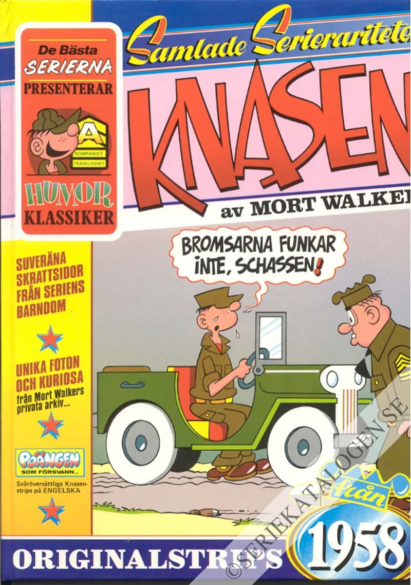 Framsida på Samlade Serierariteter Knasen 1958 (1986)