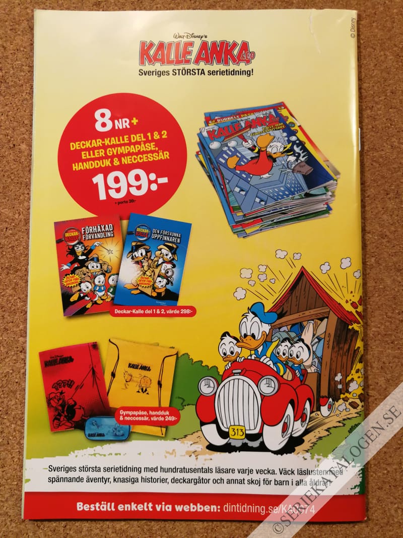 Baksida på Kalle Anka & C:o skollov presenterar: Sommarkul (2021)