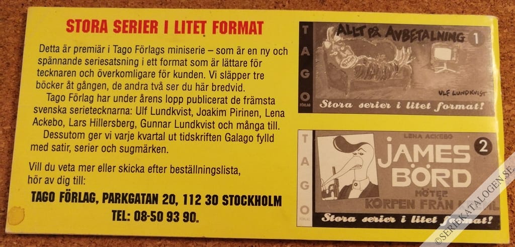 Baksida på Babsan & co. (1988)