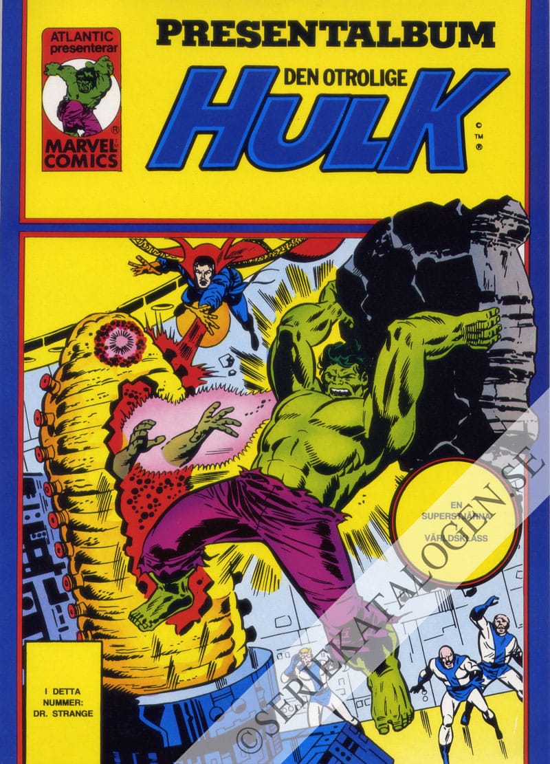 Framsida på Den otrolige Hulk Presentalbum(5) (1981)