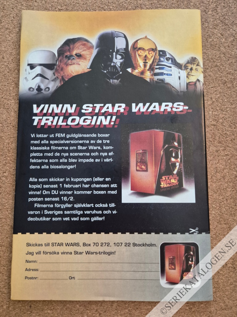 Baksida på Shadows of the Empire (1997)