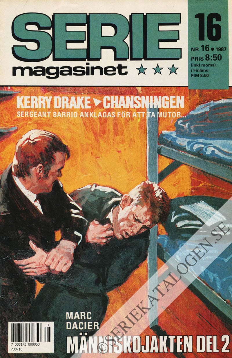 Framsida på Seriemagasinet #16 (1987)
