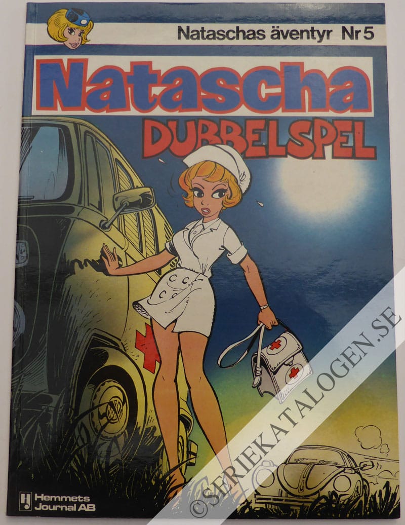 Framsida på Nataschas äventyr Dubbelspel (1981)