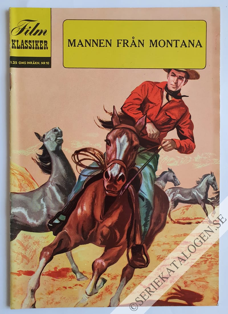Framsida på Filmklassiker Mannen från Montana (1963)