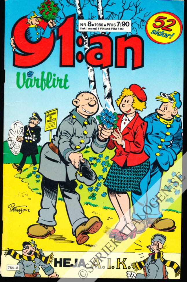 Framsida på 91:an #8 (1986)
