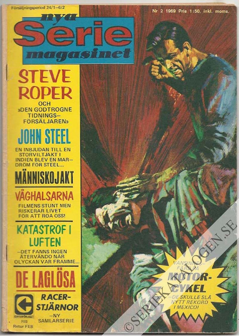 Framsida på Seriemagasinet #2 (1969)