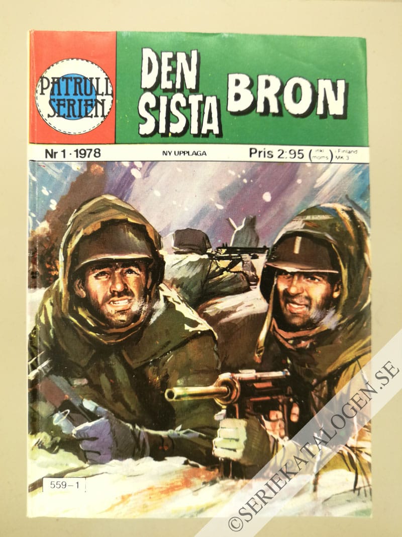 Framsida på Patrullserien Den sista bron (1978)