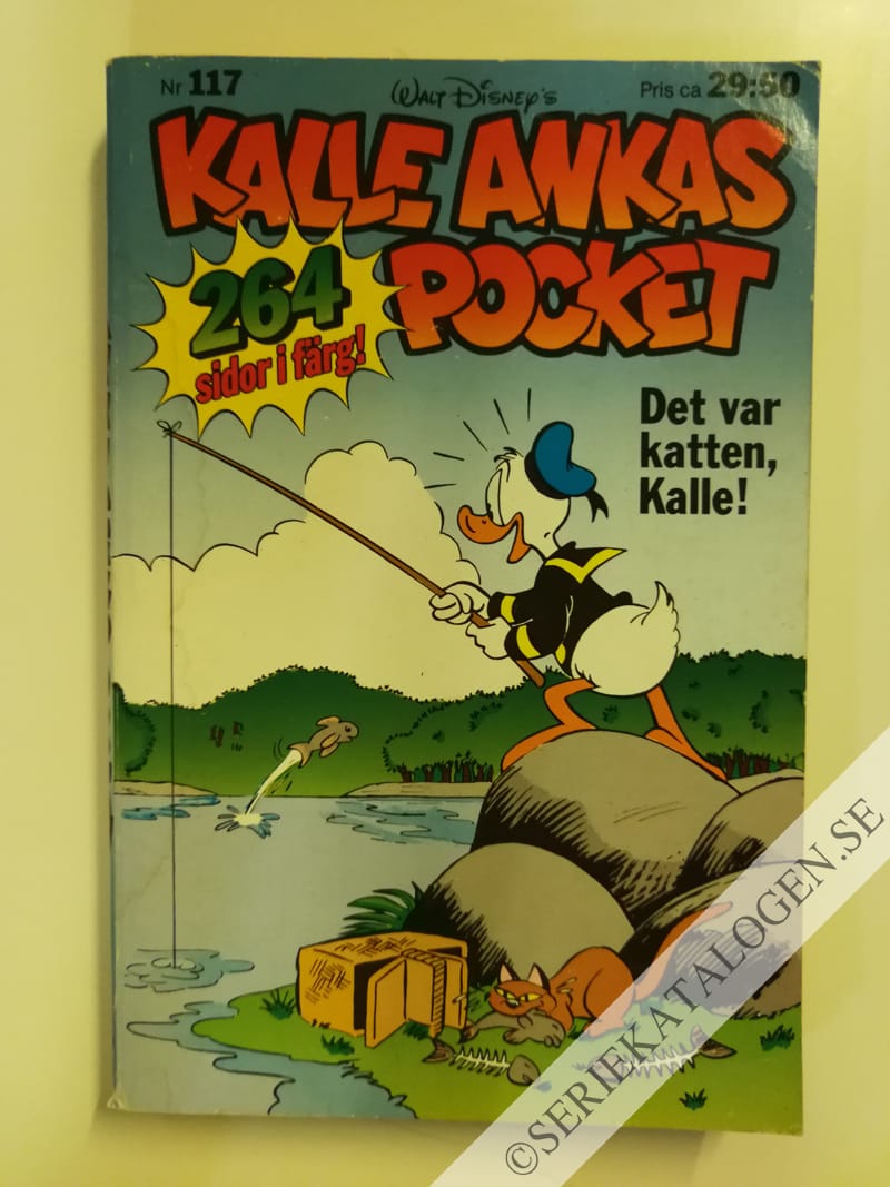 Framsida på Kalle Ankas pocket #117 - Det var katten, Kalle! (1989)