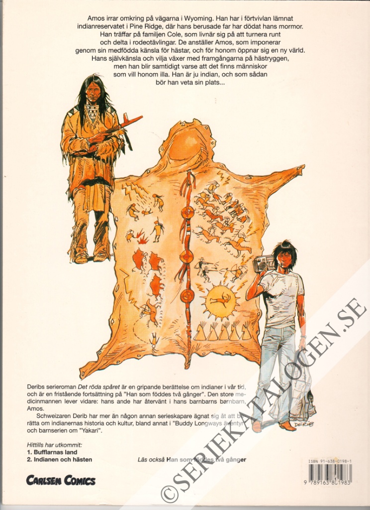 Baksida på Indianen och hästen (1994)