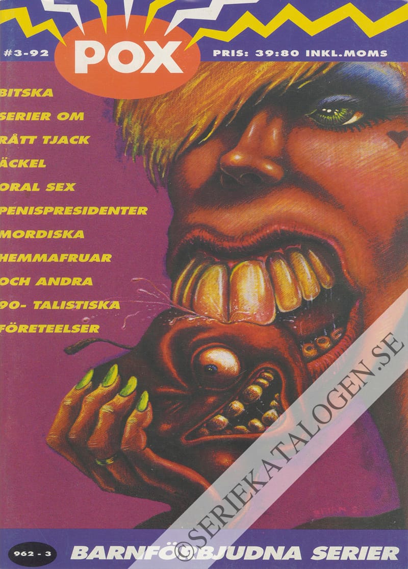 Framsida på Pox #3 (1992)