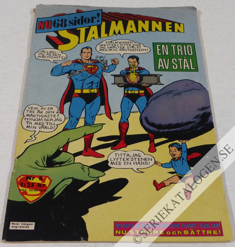 Framsida på Stålmannen #8 (1963)