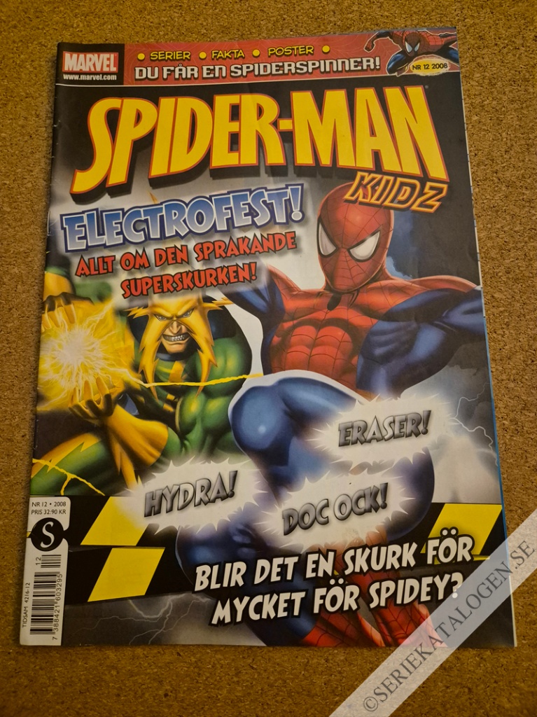 Framsida på Spider-Man Kidz #12 (2008)