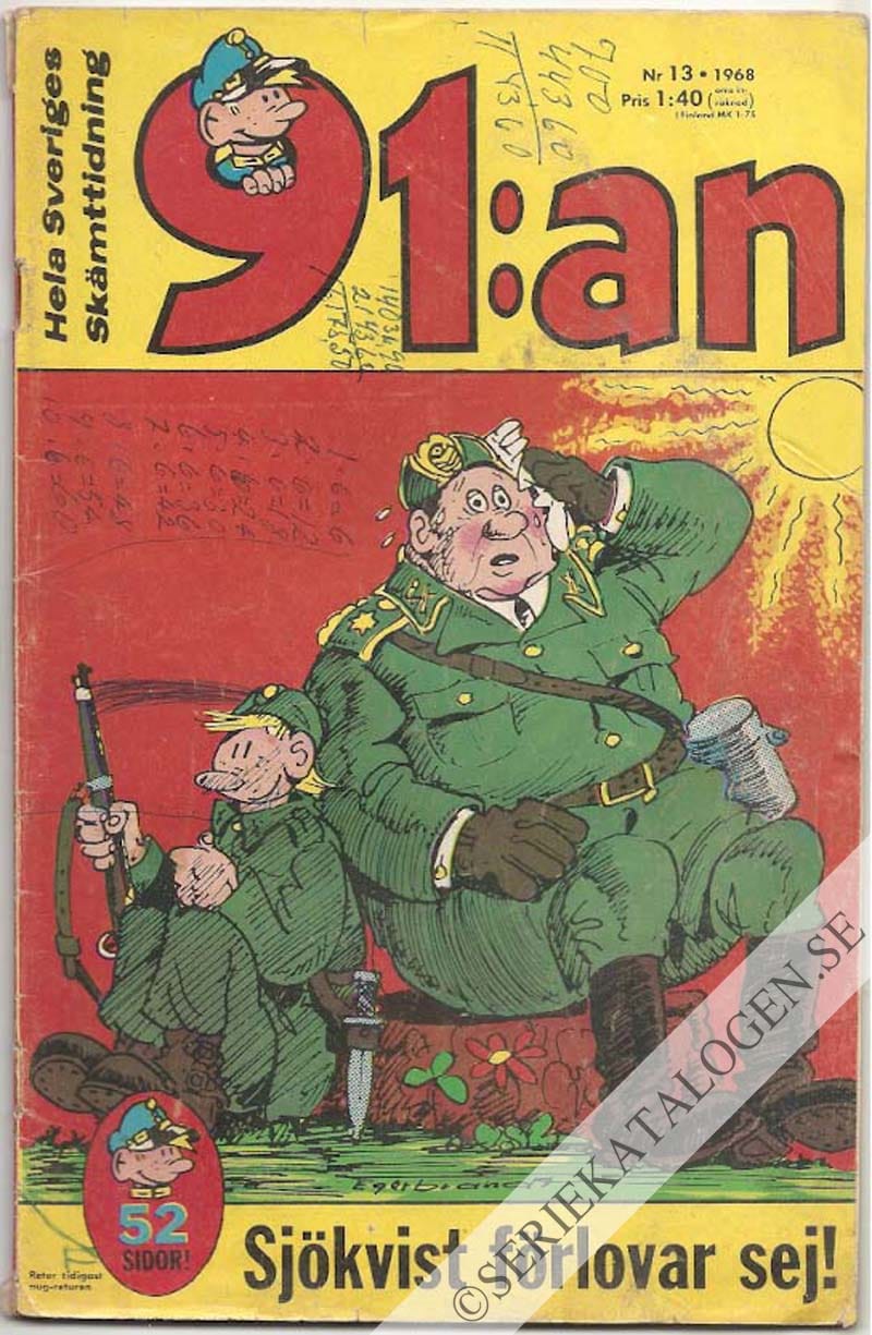 Framsida på 91:an #13 (1968)