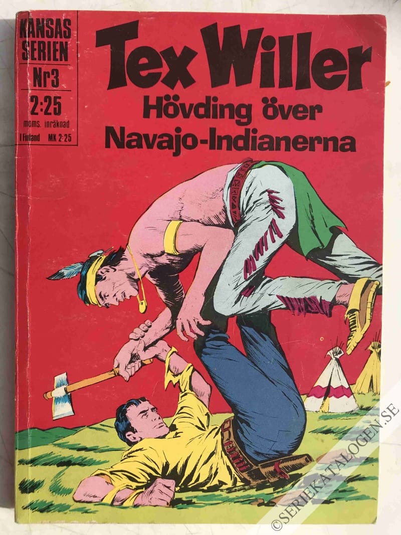 Framsida på Kansasserien Hövding över Navajo-indianerna (1971)