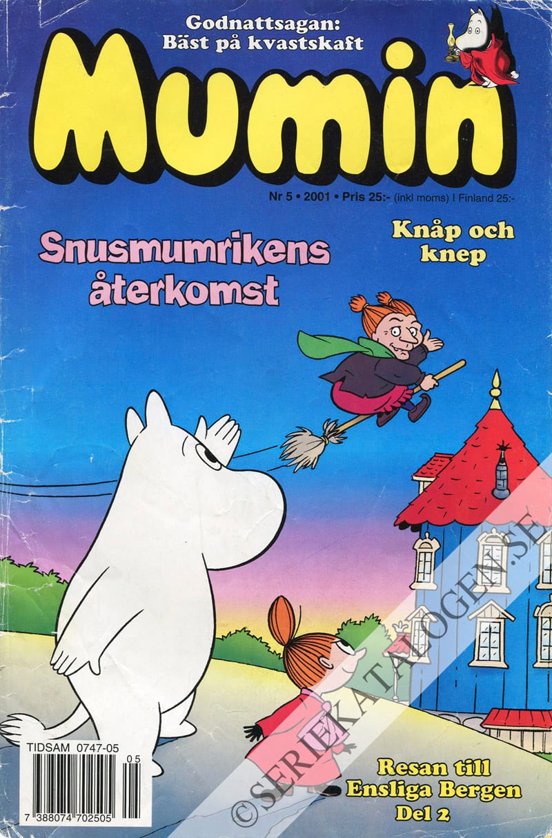 Framsida på Muminmagasinet #5 (2001)