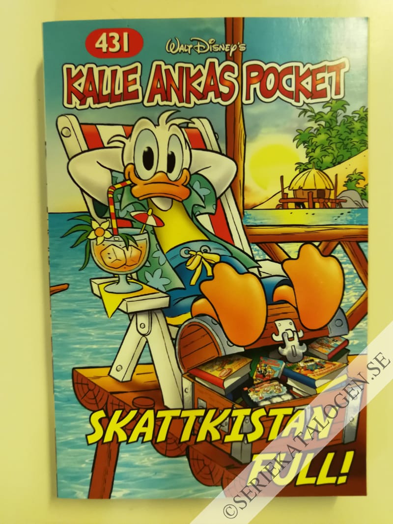 Framsida på Kalle Ankas pocket #431 - Skattkistan full! (2014)
