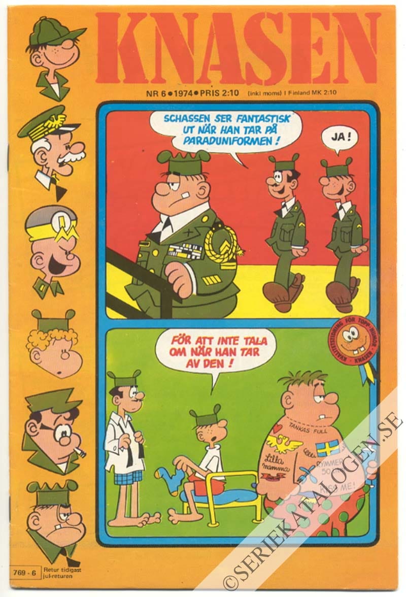 Framsida på Knasen #6 (1974)